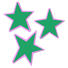 Stars collage cutouts journal trinkets