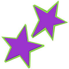 Stars collage cutouts journal trinkets