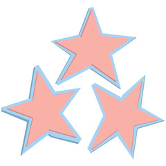 Stars collage cutouts journal trinkets