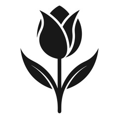 black and white flower