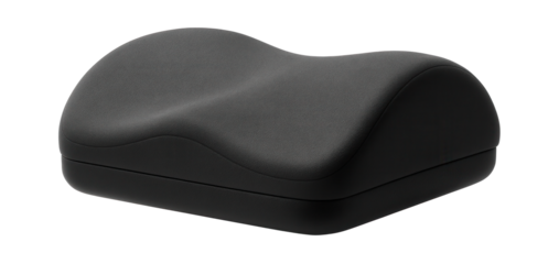 A high-density foam footrest, ergonomic and supportive for long hours at a study desk.