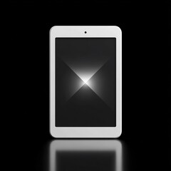 Tablet Computer Technology Mockup on Black Background