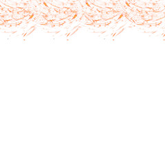 frame made of fire sparks isolated on white background 