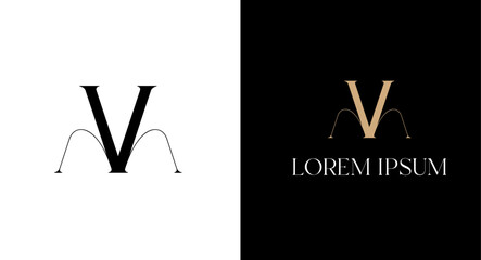 Initial luxury and modern letter AA logo icon design template vector, Initial Based Alphabet Icon Logo