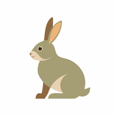 Fototapeta premium Adorable Green Rabbit Illustration Perfect for Children's Books and Cute Designs
