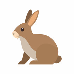 Obraz premium Adorable Brown Rabbit Illustration A Cute Bunny Design