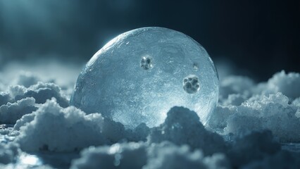 Natural image of lunar clouds