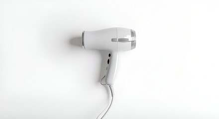 Hair Dryer on White Background