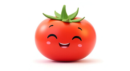 Happy Tomato Character