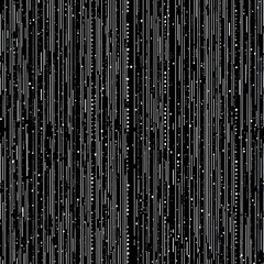 a futuristic data tunnel rendered with countless glowing white dots on a dark background