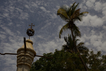 Seefahrer Kreuz, Kirche,Palme Transatlantik Kreuzfahrt Rio de Janeiro Salvador Maceio Recife Praia...
