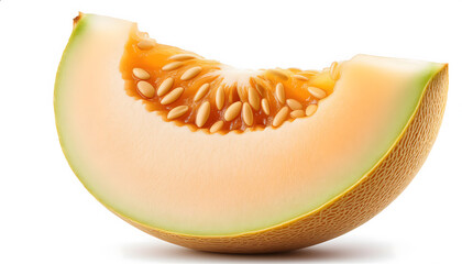 melon slice showing seed cavity