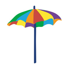 vector umbrella rainbow