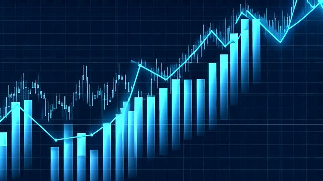Financial stock market graph and charts analysis investment trading stock data charts