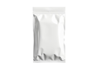 white plastic bag vacuum sealed isolated on white or transparent png