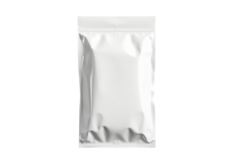 white plastic bag vacuum sealed isolated on white or transparent png