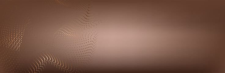 Abstract Music background. Big Data Particle Flow Visualisation chemical industry. Science infographic futuristic illustration. Sound wave. Premium background design with mocha mousse sound wave