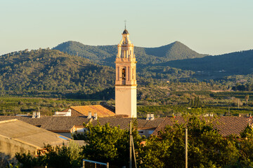 CAMPANARIO DE LA IGLESIA DE SAN VICENTE FERRER. ALGIMIA DE ALFARA. VALENCIA. ESPAÑA