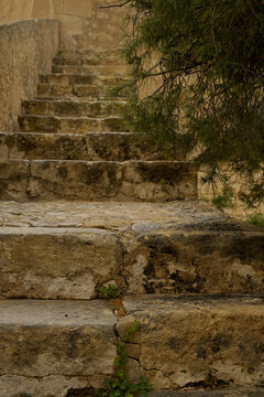 Ruine, Treppe, Stein, Transatlantik Kreuzfahrt Rio de Janeiro Salvador Maceio Recife Praia Santa Cruz de Tenerife Lissabon Alicante Barcelona Marseille Brasilien S&uuml;d Amerika Europa Fr&uuml;hling