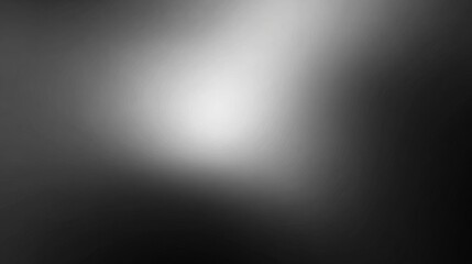 Abstract grayscale gradient background featuring a soft light highlight and subtle wavy texture, perfect for modern design.