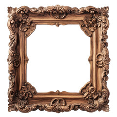 Ornate Wooden Frame Antique Style Design Detail