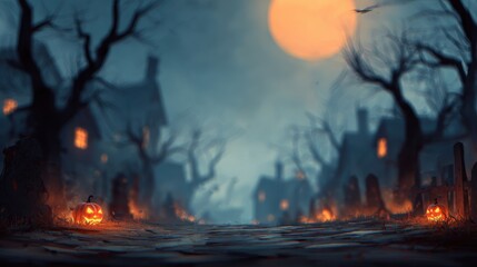 Fototapeta premium Background burred of concept Halloween. 