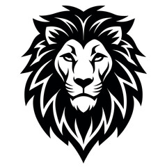 Obraz premium Lion head logo vector illustration.