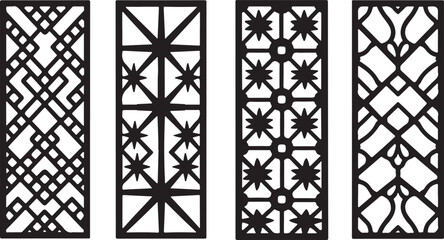 Elegant Laser Cut Panel Bundle | 30+ Decorative Geometric Silhouette Designs for CNC & Cricut