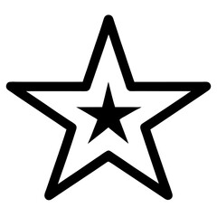 Simple Star Icon – Modern Outline Vector Design