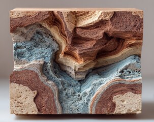 .Geometric cutting analysis of sandstone bedding structure