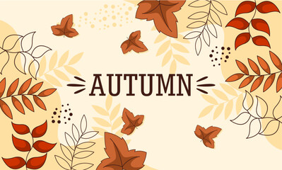 Fototapeta premium Banner nature floral background with copy space for text