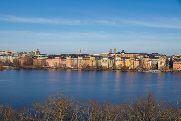 Scenic panoramic view of Stockholm city waterfront on a clear sunny day.
Panorama of Stockholm...