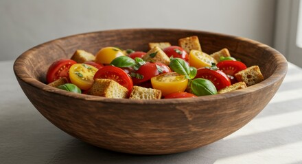 Tomato and crouton salad