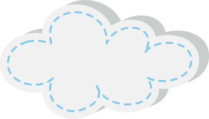 귀여운 구름 모양