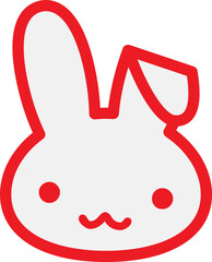 귀여운 토끼 얼굴 © 경애 이