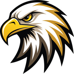 Fototapeta premium Bald Eagle Profile Vector