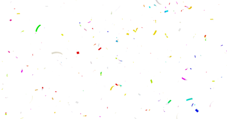 Muticolor Confetti Transparent Background. Confeti Failling White Background. 3d Rendering Transparent Confeti. Colorful bright confetti isolated on transparent background.