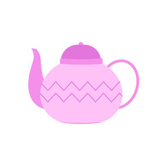 Cute Teapot Elements – Hand-Drawn Flat Design