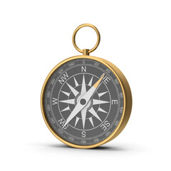 Compass on a transparent background