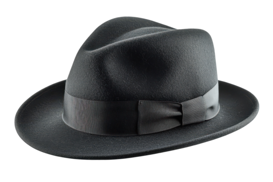 Fedora Hat with Elegant Band Stylish Men s Fashion Accessory Vintage Clothing Classic Style on transparent background