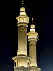 Madinah, Saudi Arabia - April 1st 2025: The exterior and the outer view of The Prophet's Mosque or...