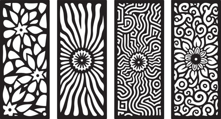 30+ Laser Cut Decorative Screen SVG Bundle | Geometric & Abstract Panel Templates for Crafts & Decor