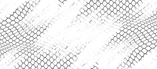 Black snake skin pattern isolated on white background eps 10