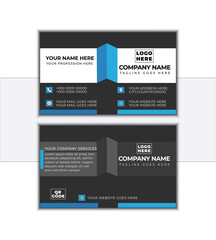 Obraz premium Corporate Modern and Creative Business card Graphic Design 