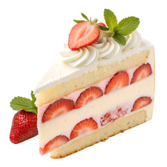 Delicious strawberry shortcake slice.
