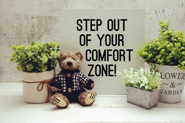 Step Out Of Your Comfort Zone! Motivational and Inspirational quotes