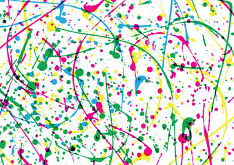 Abstract vector splatter color isolate background design. illustration vector design.