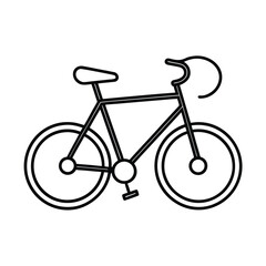 Continuous Single Line Drawing Of A Racing Bicycle For Cycling Sports And Fitness Illustration