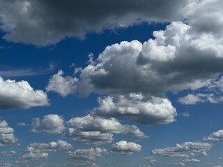 Blue sky, cloudy sky 4k video. High quality photo