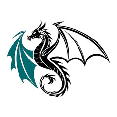 Set of three dragons